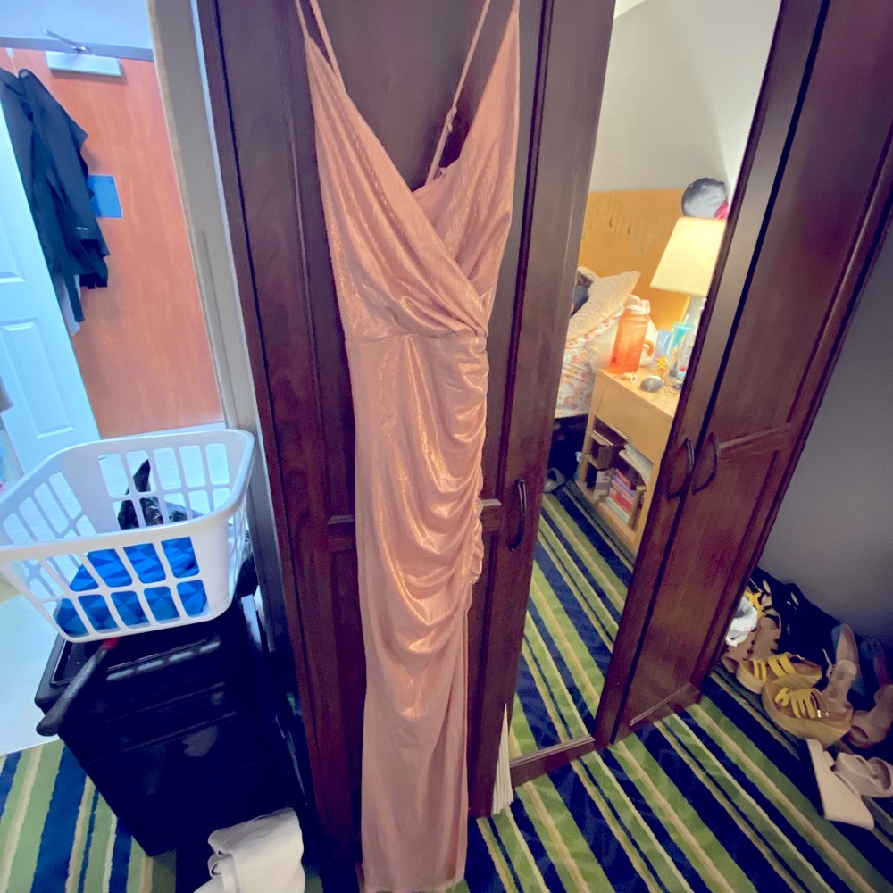 Windsor Mermaid Pink Shimmery Evening Dress